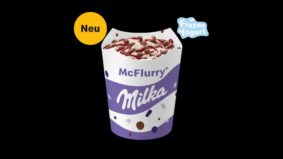 McFlurry® Frozen Yogurt Milka® Kirsch-Sauce