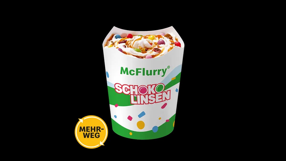 McFlurry® Original Schokolinsen Karamell-Sauce Mehrweg