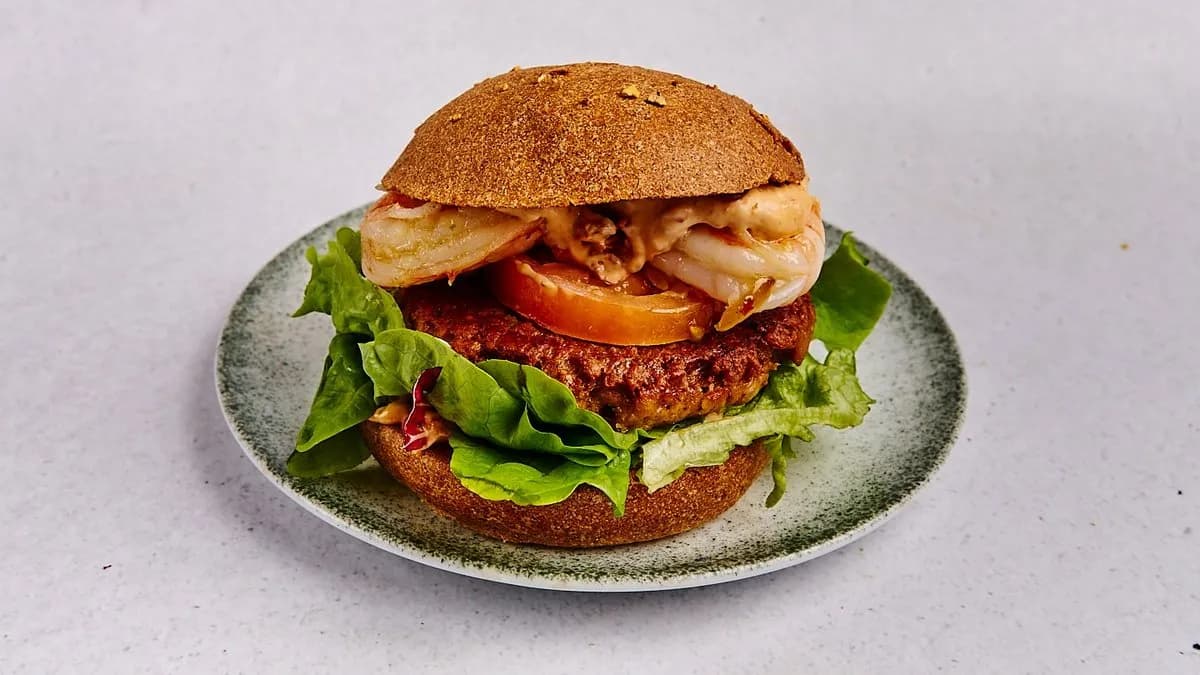 Veggie Surf & Turf Burger