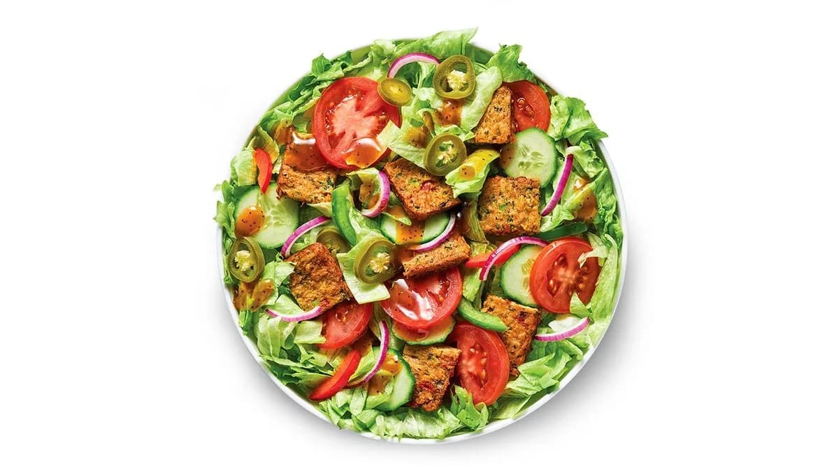 Spicy Vegan Patty Salad