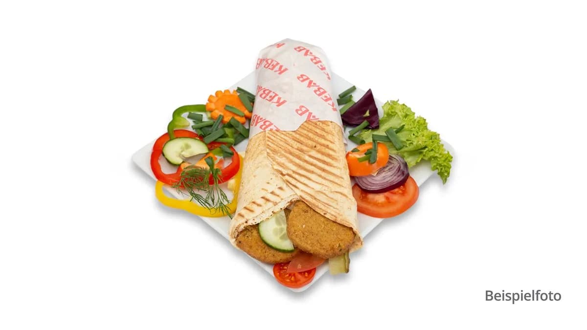 15. Falafel Halloumi Roll