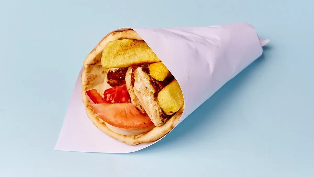 Hähnchen-Souflaki-Pita