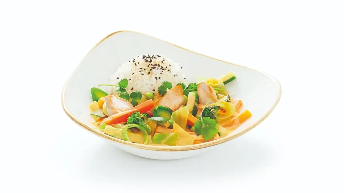 Red Thai Curry Chicken Menü