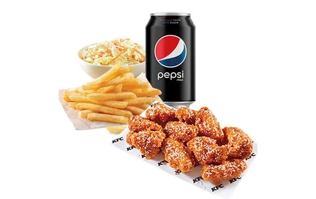 10 California Wings + Üdítő (0,33l) + Normál Sült Burgonya + Káposztasaláta