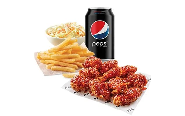 10 Smoky BBQ Wings + Üdítő (0,33l) + Normál Sült Brugonya + Káposztasaláta