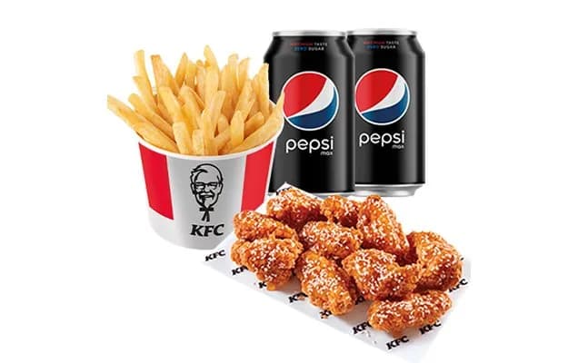 10 California Wings + 2 Üdítő (0,33l) + Sült Burgonya Kosár