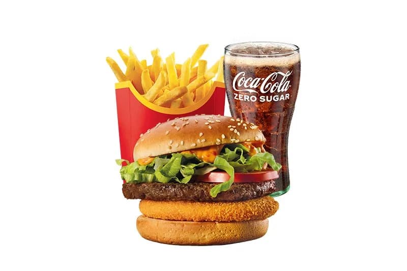 Erős Pistás marhaburger csípős sajtpogácsával McMenü®