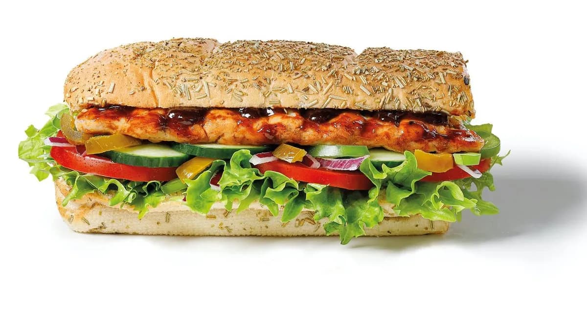 BBQ ribs szendvics (30cm)