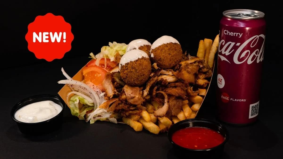 Mix Tál (Shawarma + Falafel) Menü