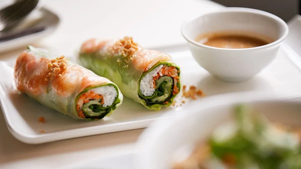 Nyári tekercs - vega tofuval