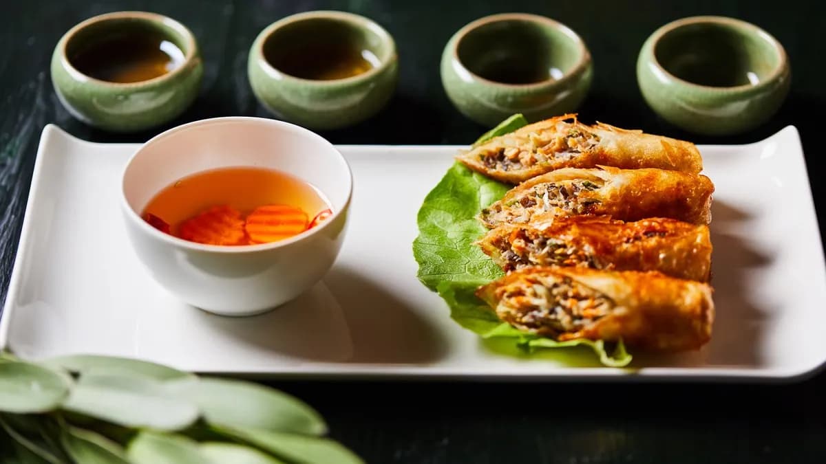 Tavaszi tekercs - vega tofuval