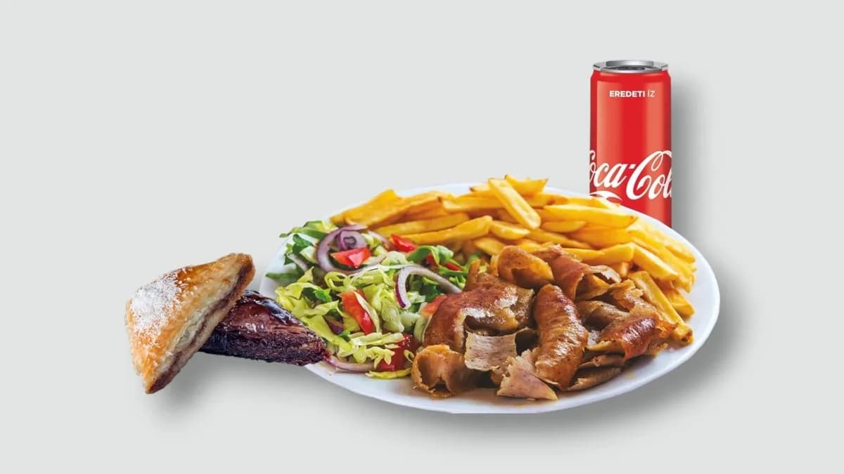 Csirkehúsos kebab tál menü