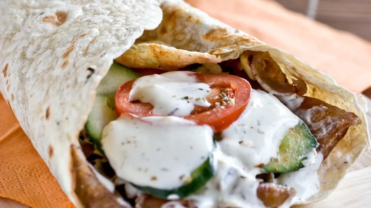 Csirkehúsos dürüm🐥🌮🥗