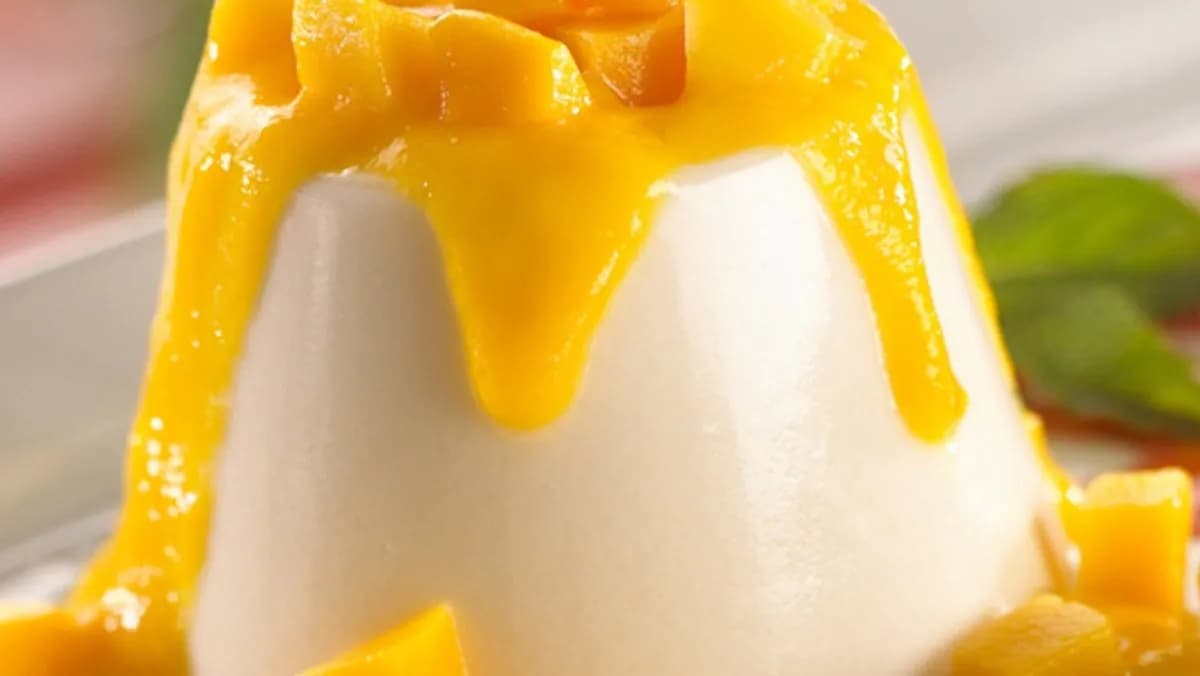 Coconut Mango Panna Cotta