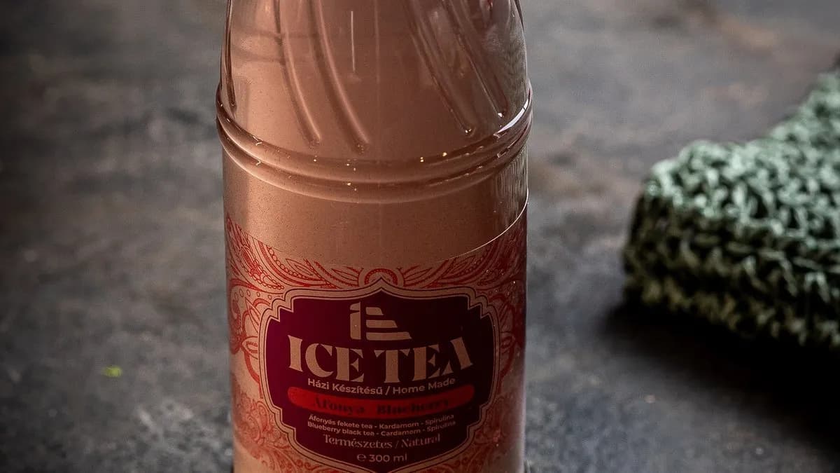 Áfonyás házi ICETEA 330 ml (cukormentes)