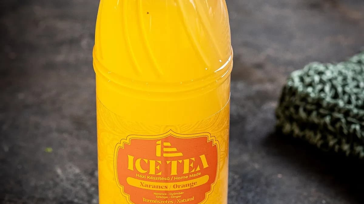 Narancsos házi ICETEA 330 ml (cukormentes)