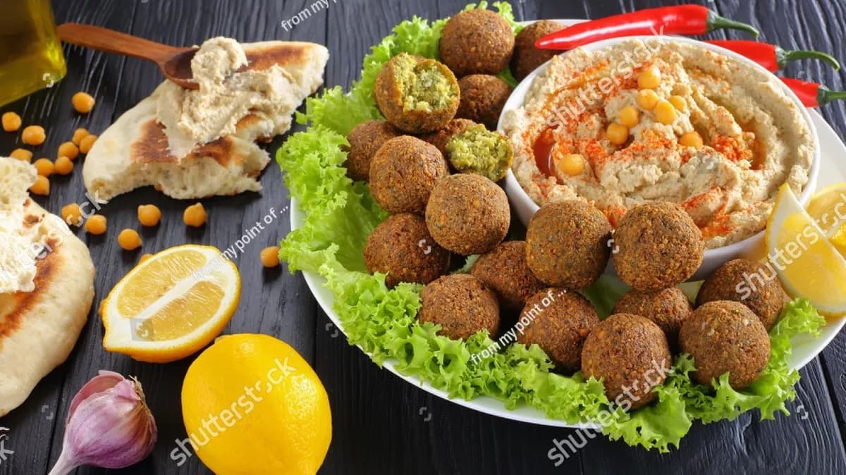 Nagy falafel tál