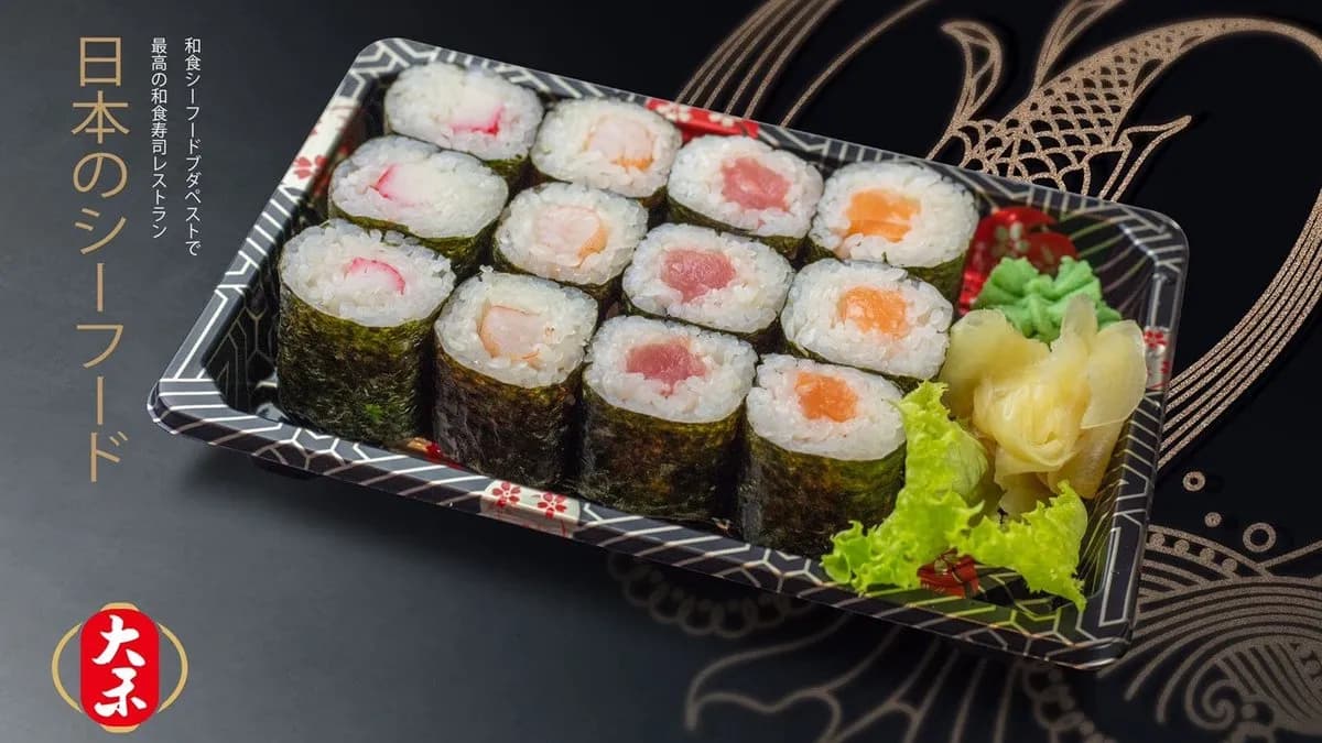 E14. 12 db-os maki mixtál