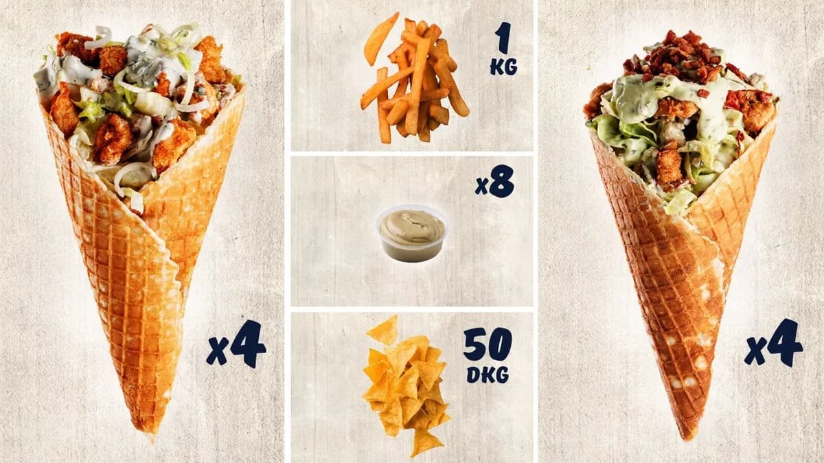 Hardcore amerikai full pack 8 személyre