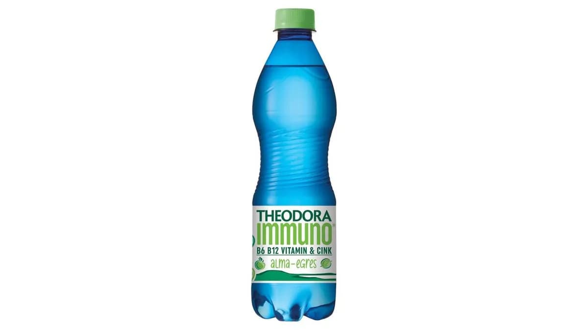 Theodora Immuno alma-egres ízű szén-dioxiddal enyhén dúsított üdítőital 0,5 l