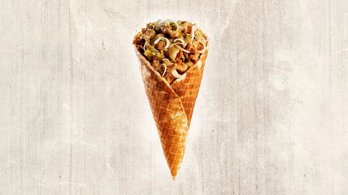 Monster sörös-mustáros-mézes tölcsér + tortillachips