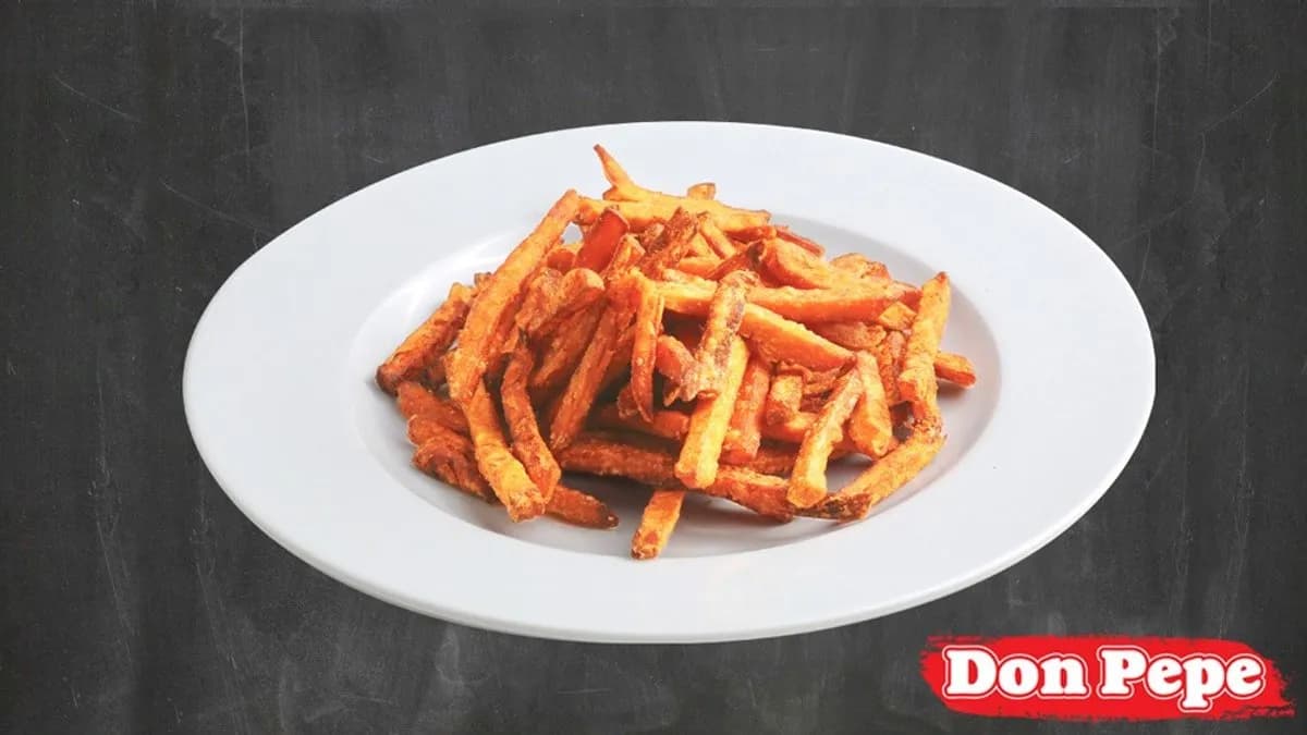 Édesburgonya hasábok