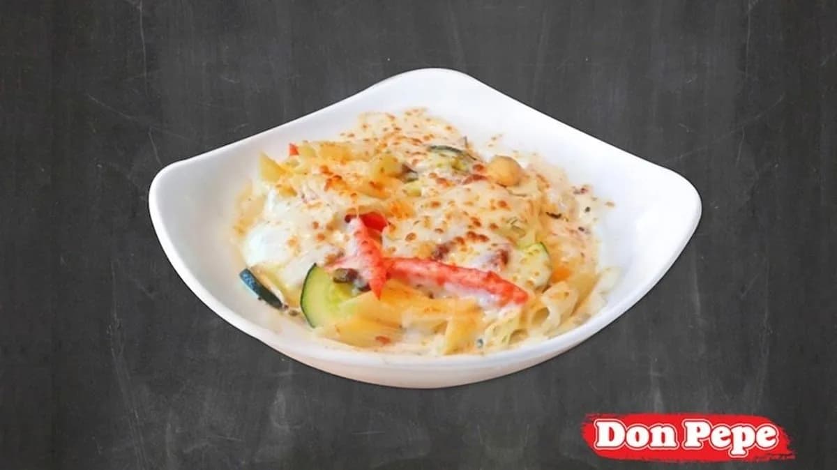 Kemencés zöldséges penne