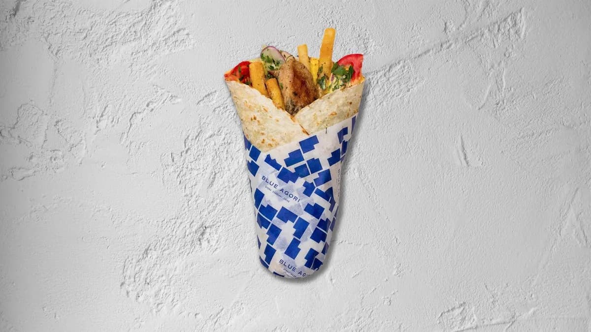 Thessaloniki wrap 🌮🐔 szénsavmentes ásványvízzel