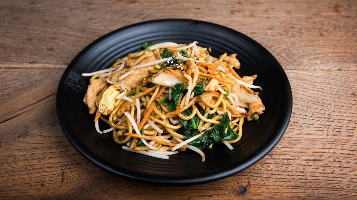 Fried Ramen with 4 Options for Topping B13