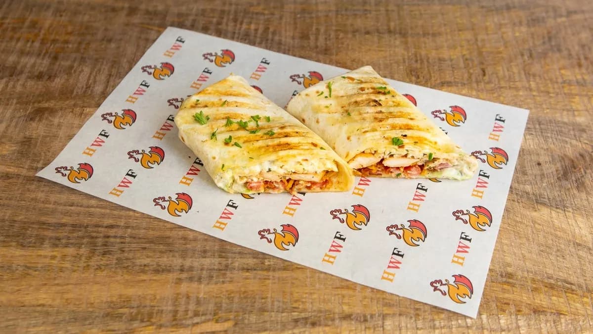 Wrap panírozott csirkemellből