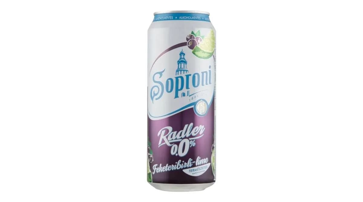 Soproni Radler 0,0% Feketeribizli 0,5