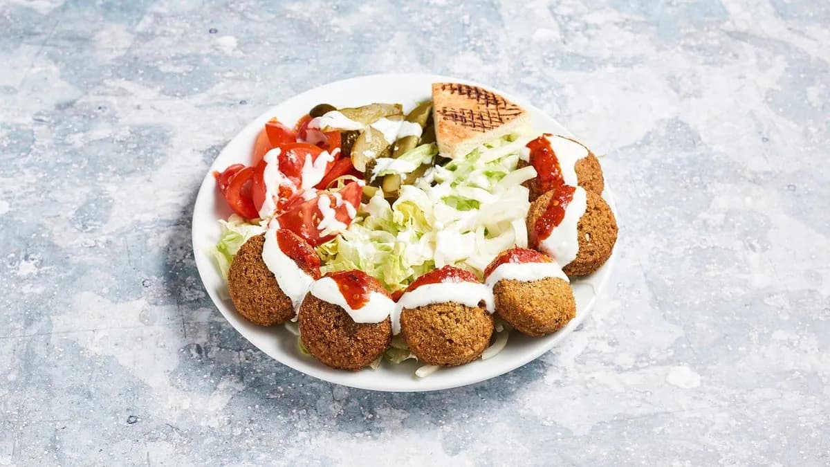 Falafel tál (6 db falafel)