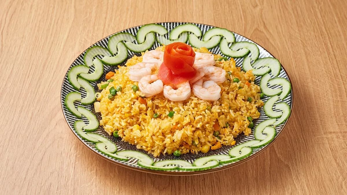 Pirított rizs rákkal,zöldséggel (com rang tom)