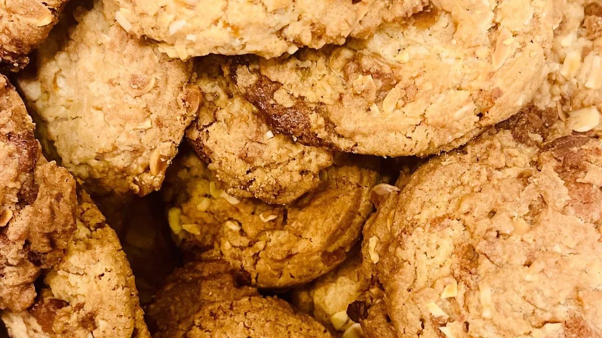 Ropogós Narancsos-mandulás cookie