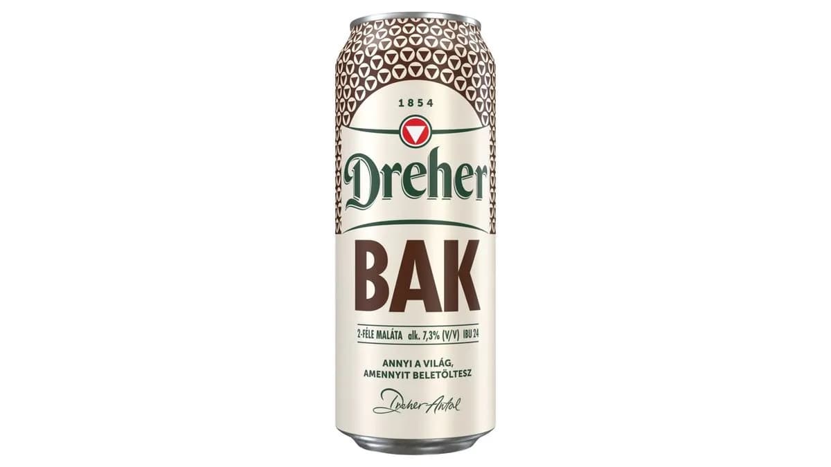 Dreher Bak minőségi barna sör 7,3% 0,5 l