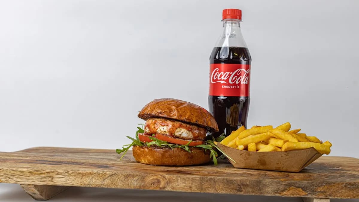 Vegetarian burger menu