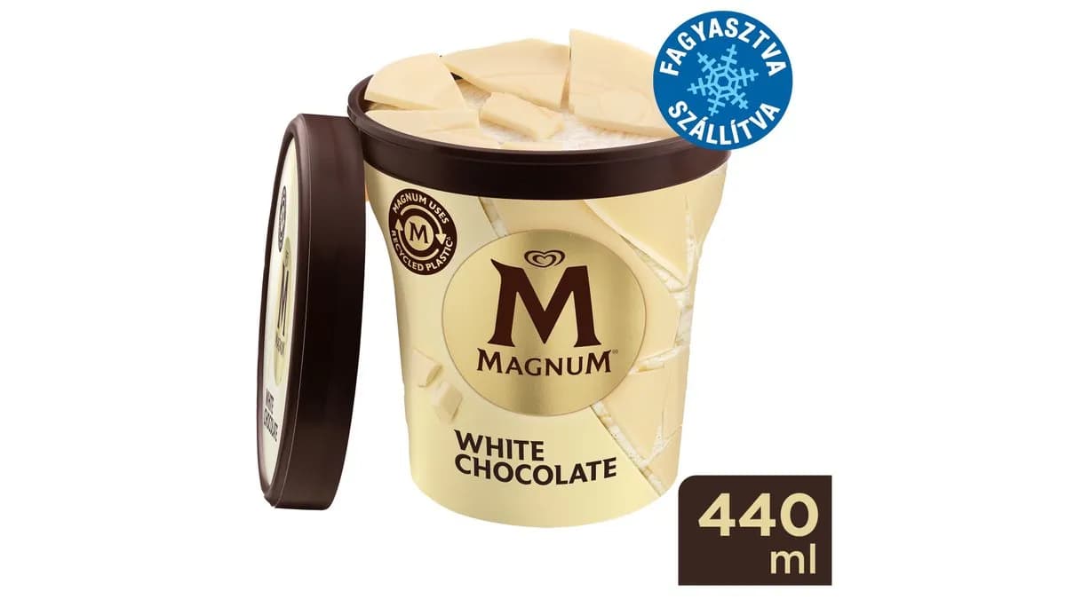 Magnum White Ice Cream (Poharas) 440ml