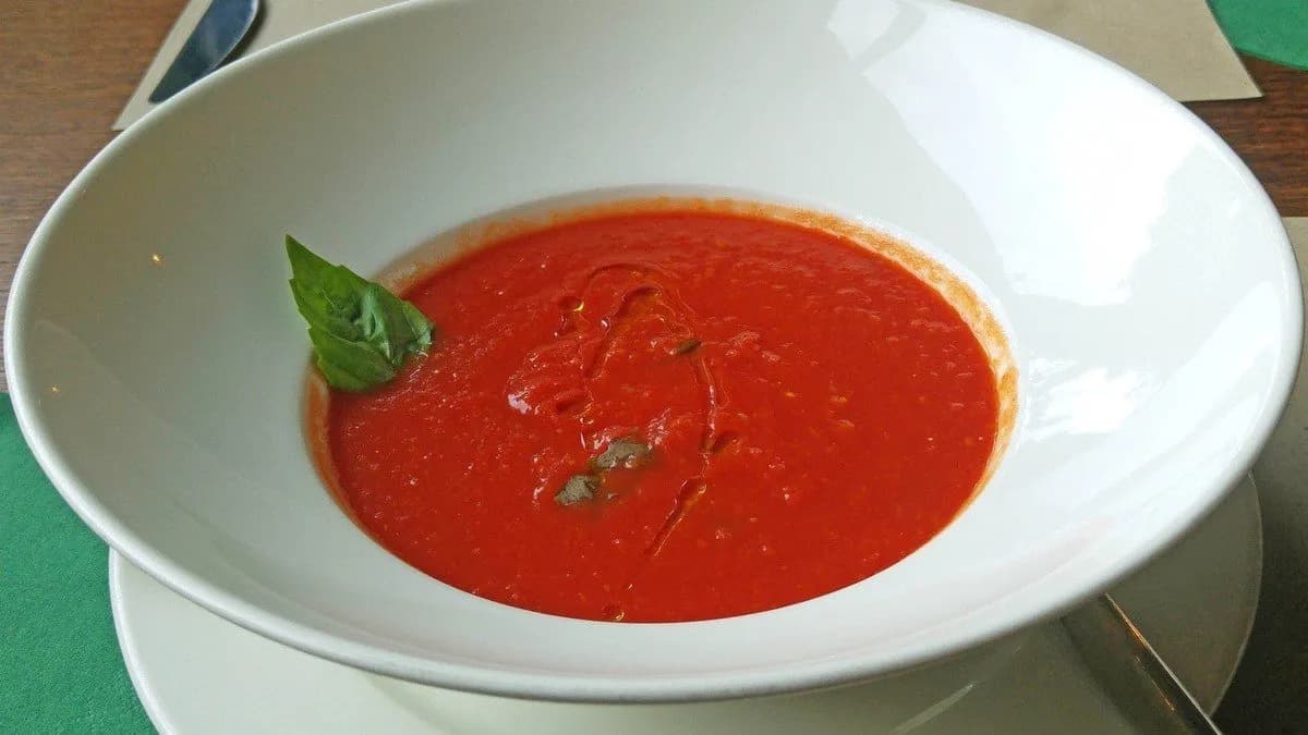 Olasz paradicsomleves sajtos pirítóssal