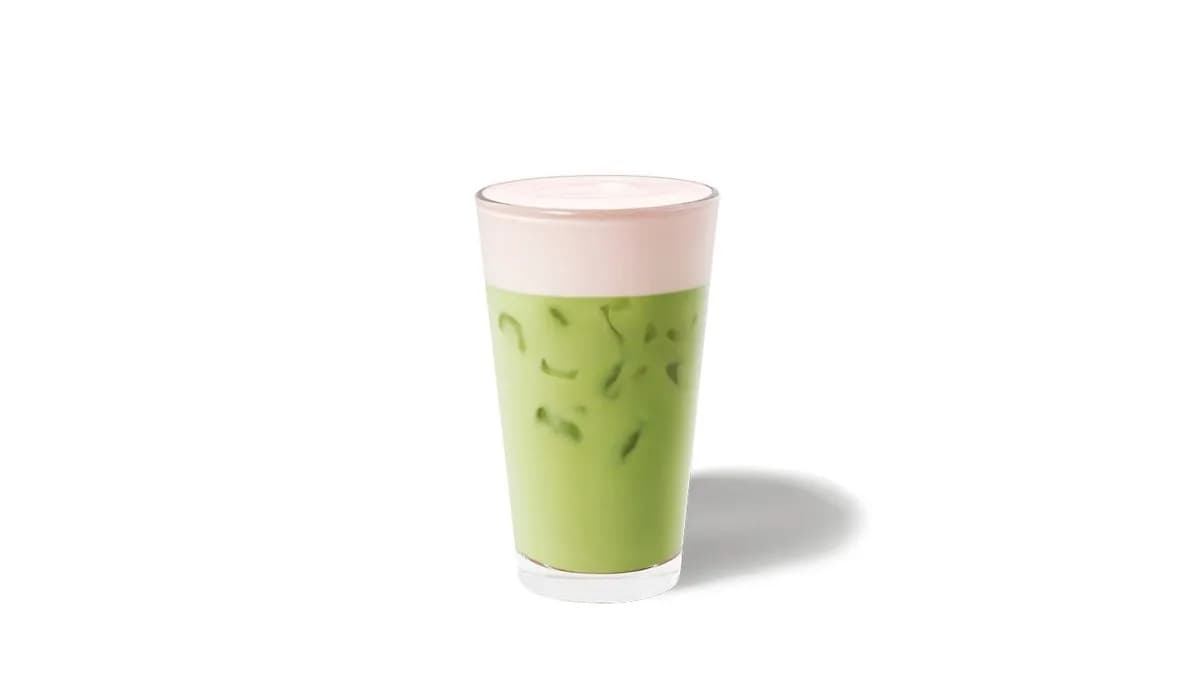Iced Strawberry Matcha Latte