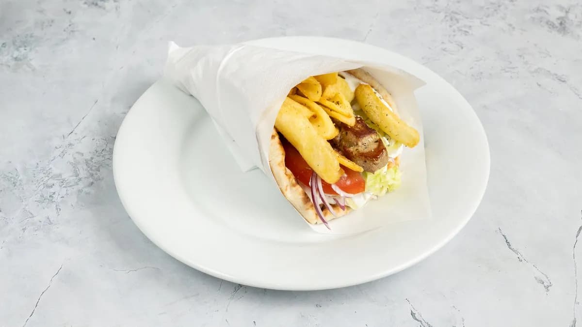 Csirke souvlaki pita