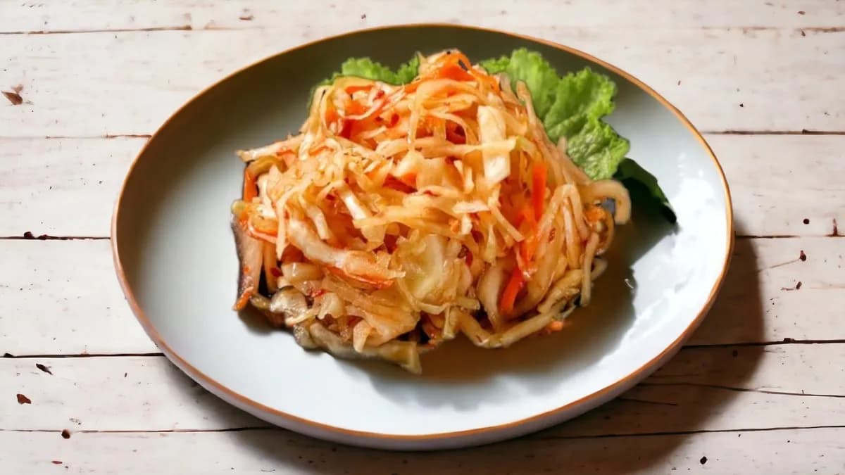 Csípős káposzta saláta