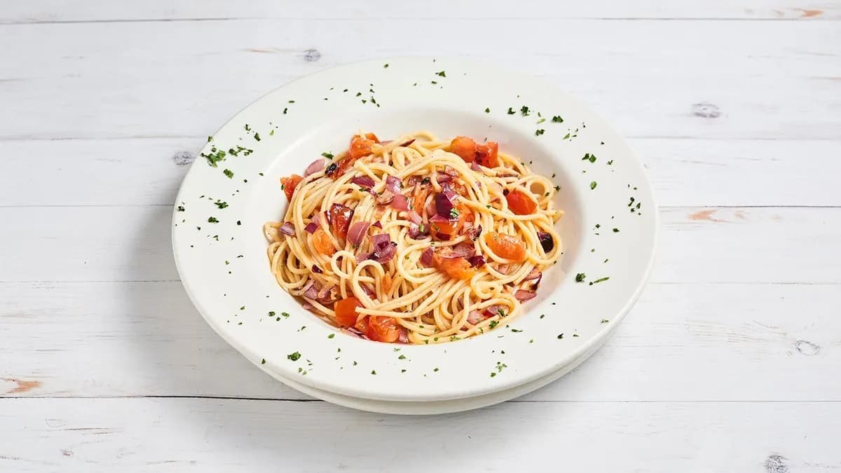 Spaghetti pancetta pomodoro