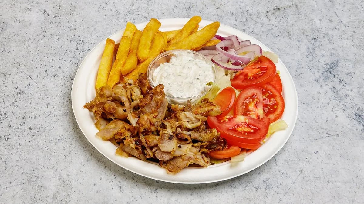 Görög gyros tál