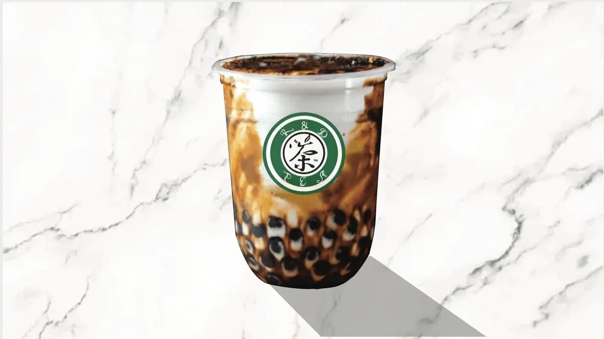 Brown sugar boba milk with milk foam 🔥❄️