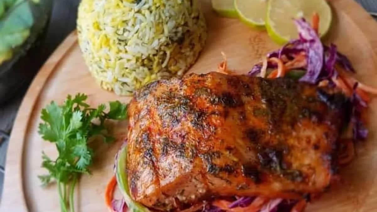 Polo Mahi (salmon.(vadlazacfile)fish and rice )