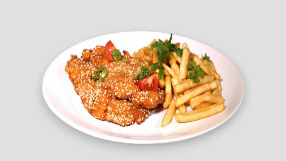 Szezámmagos rántott csirkemell