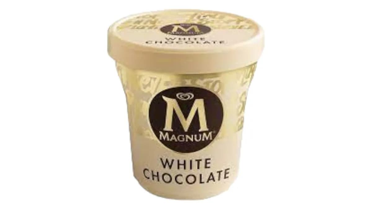 Magnum Poharas Fehér jégkrém (440ml)