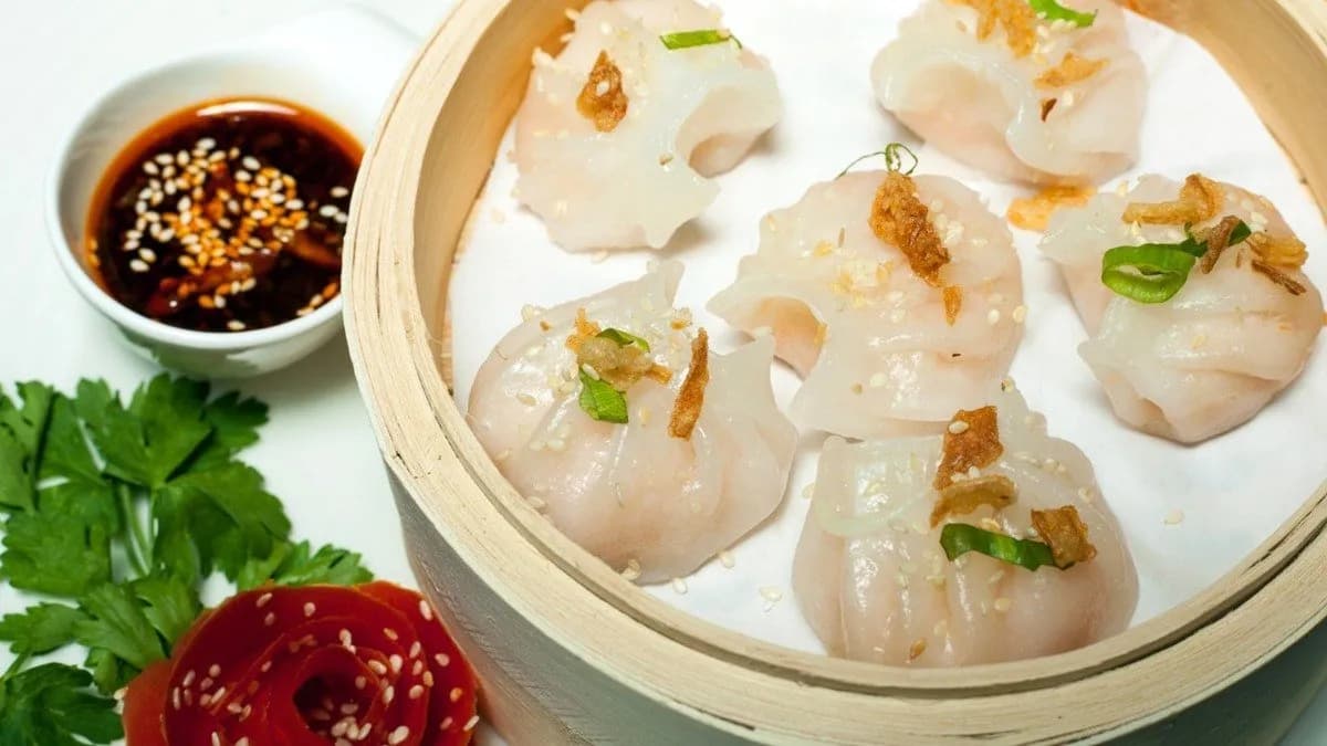 5. Párolt rákos dimsum (6 db)