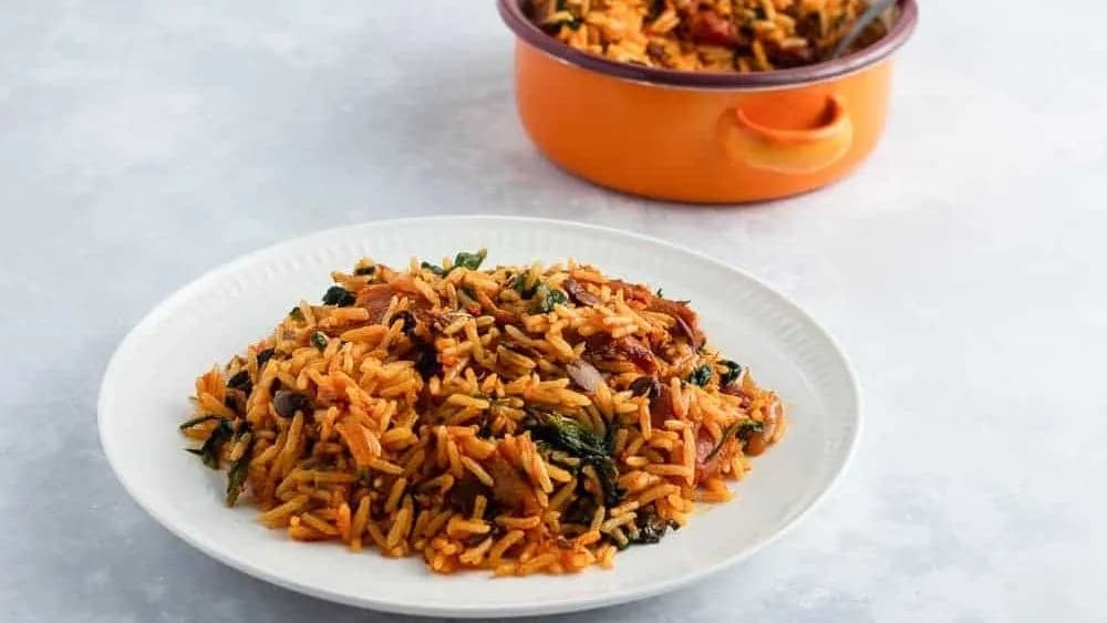 Native rice & fried turkey