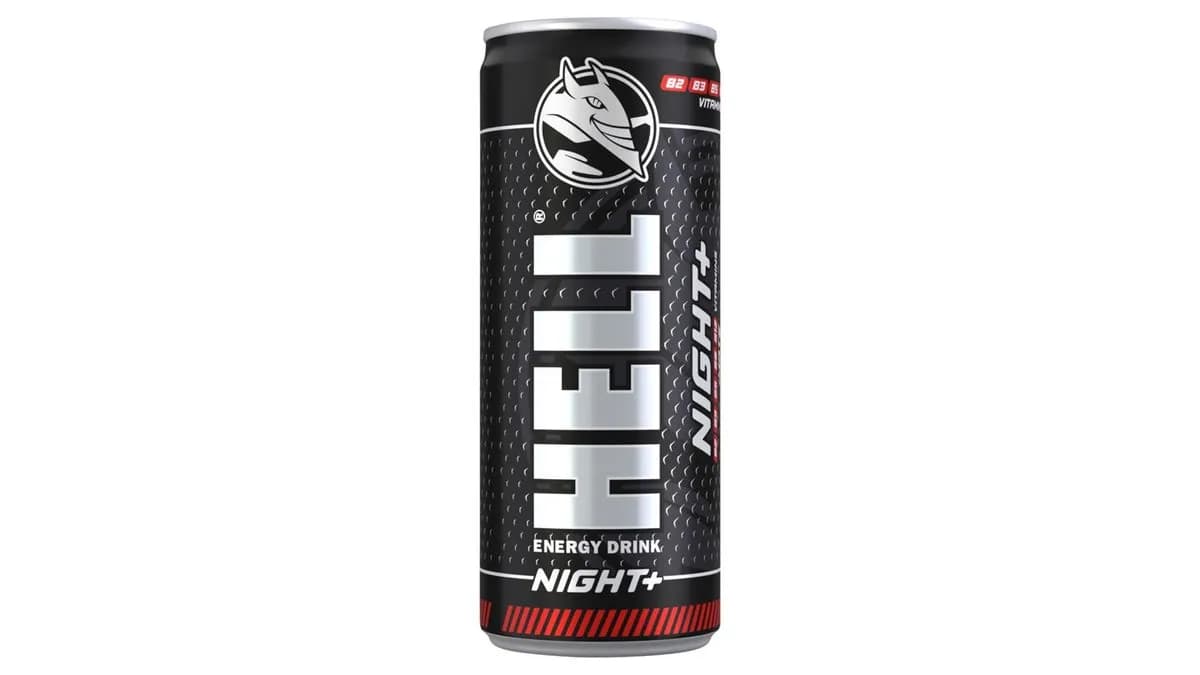 HELL Night+ tuttifruttiízű energiaital, vitaminozott, szénsavas 250 ml